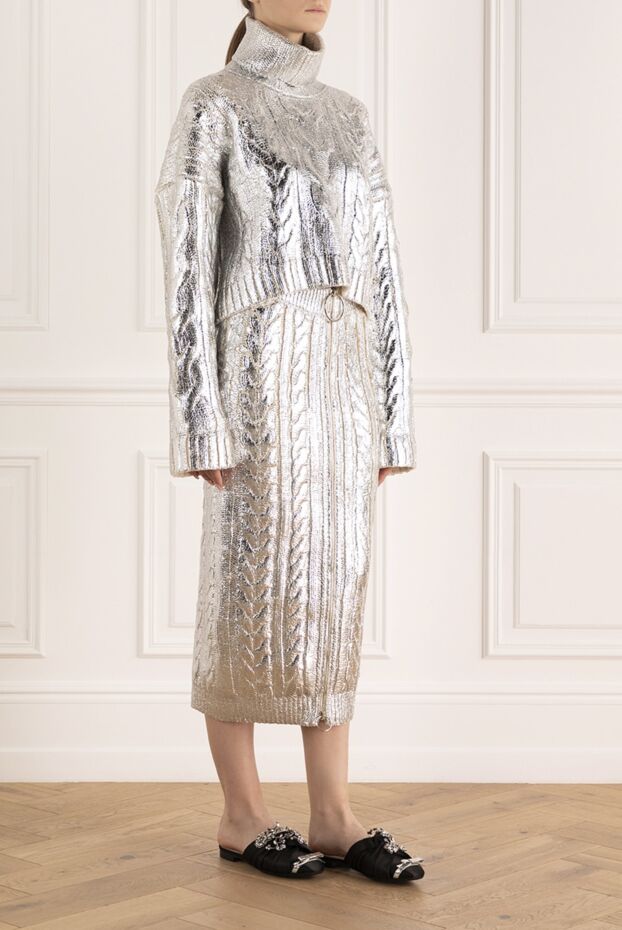 Balmain әйелдерге арналған жүн және лиоцелла юбка костюмі 171972 - фото 3