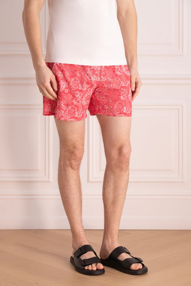Gran Sasso pink polyester beach shorts. men's 171983 - photo 3
