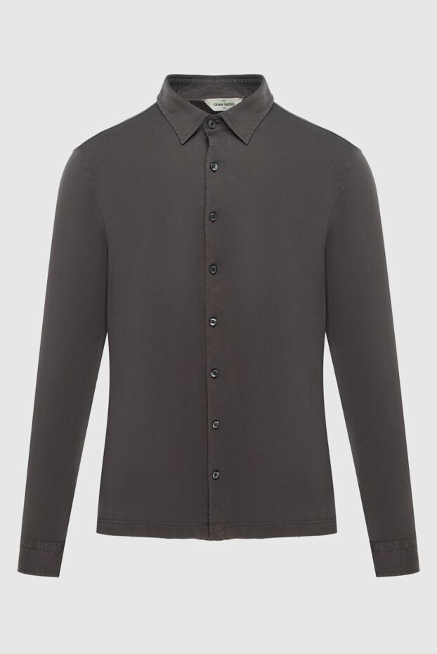 Gran Sasso brown cotton shirt for men 172022 - photo 1