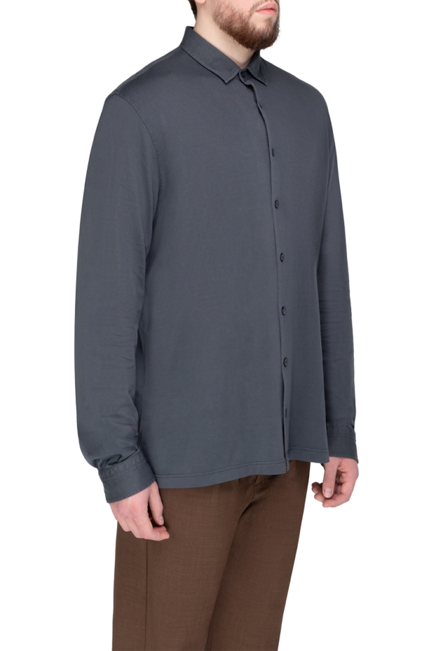 Gran Sasso gray cotton shirt for men 172024 - photo 3