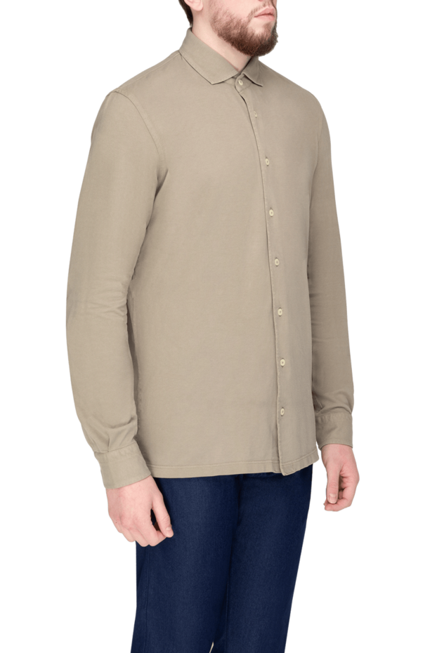 Gran Sasso beige cotton shirt for men 172028 - photo 3