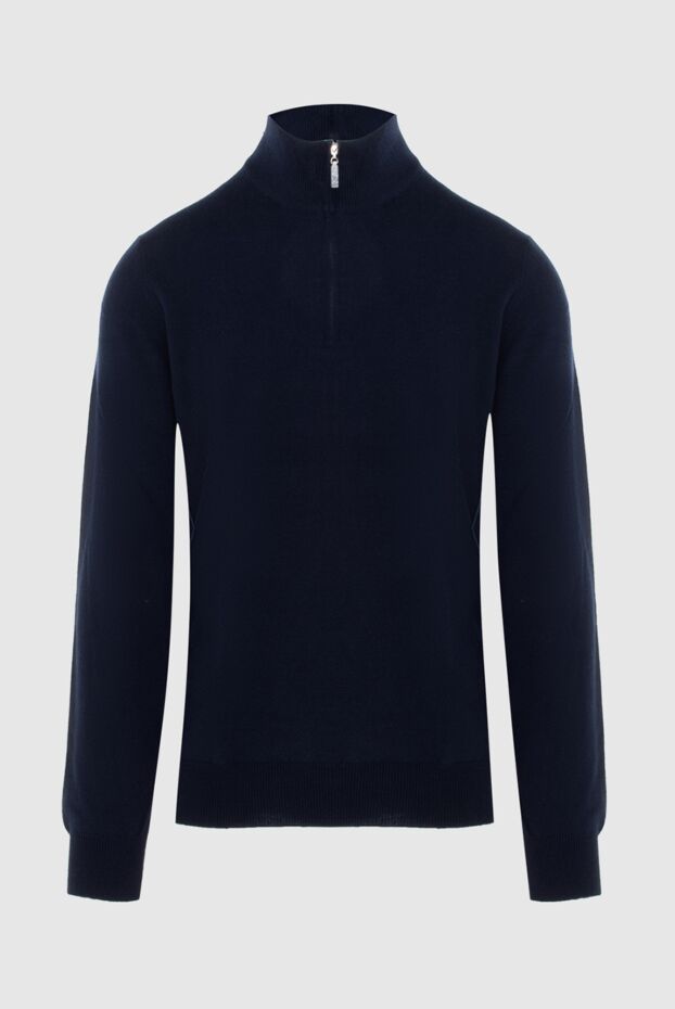 Gran Sasso blue men's cashmere troyer 172031 - photo 1