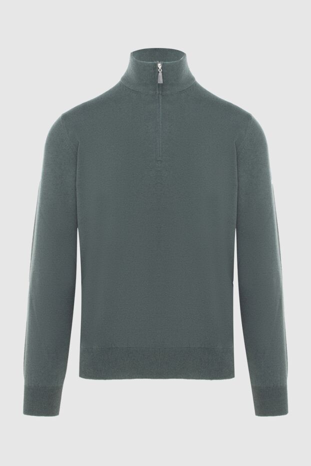 Gran Sasso green men's trench coat made of wool, viscose and cashmere 172034 - photo 1