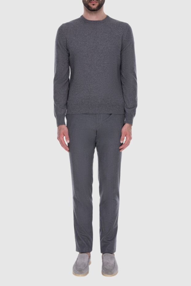 Gran Sasso classic gray cashmere sweater men's 172040 - photo 2