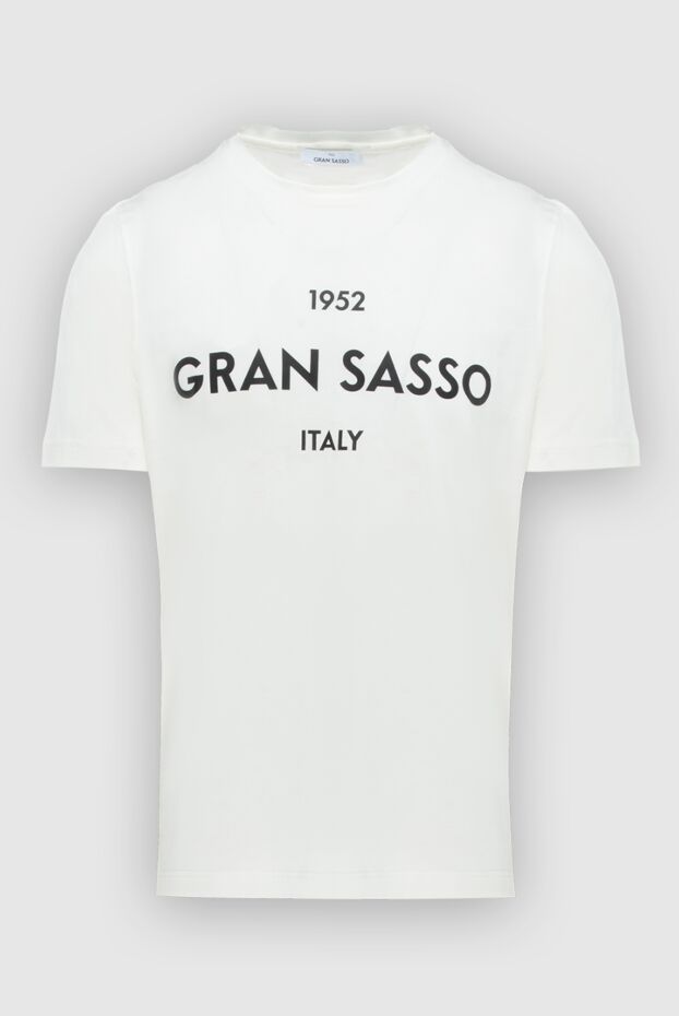 Gran Sasso white cotton t-shirt for men 172064 - photo 1