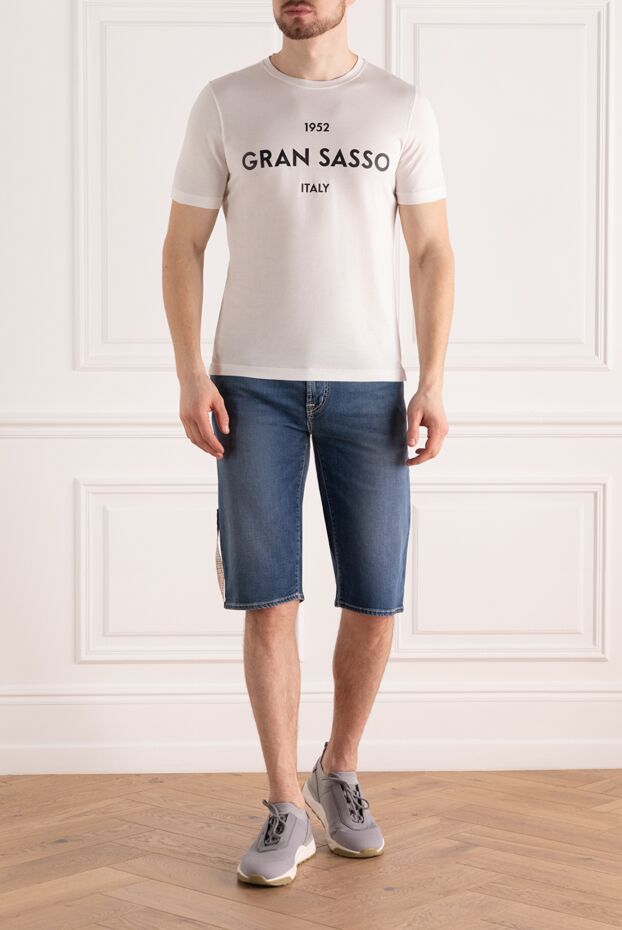 Gran Sasso white cotton t-shirt for men 172064 - photo 2