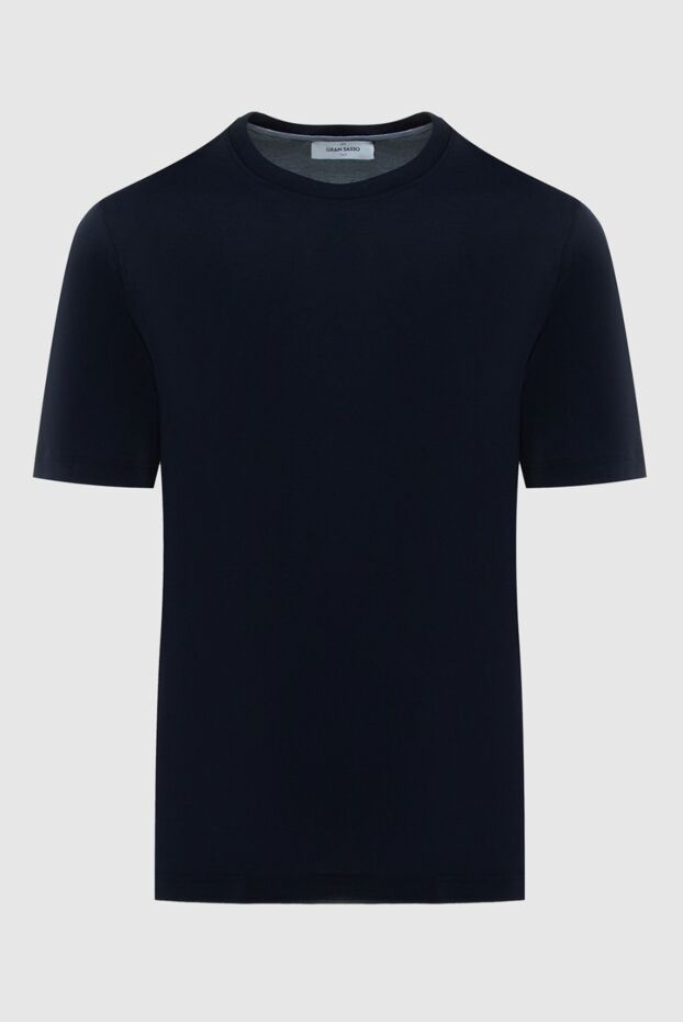 Gran Sasso basic blue cotton t-shirt men's 172065 - photo 1