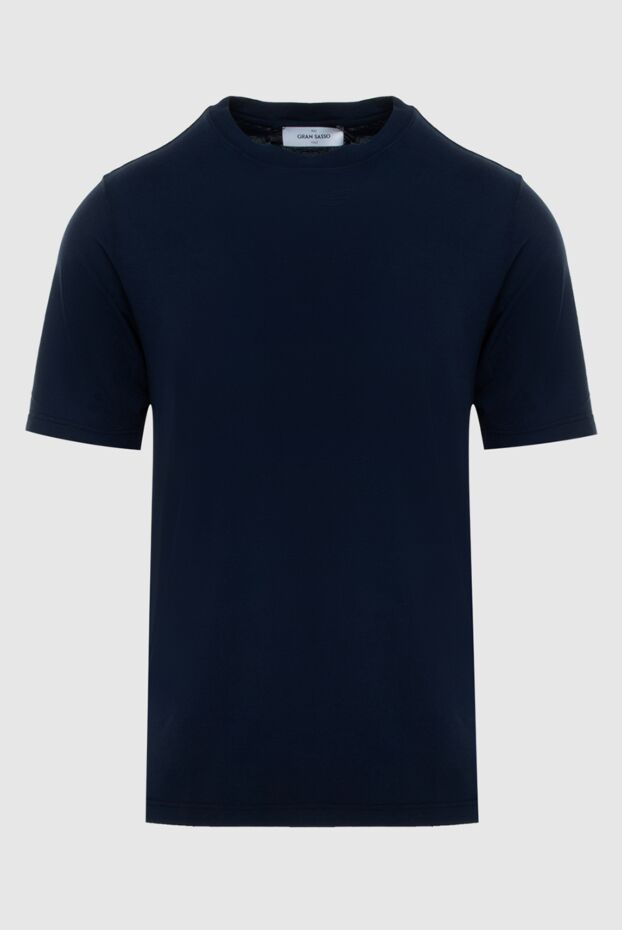 Gran Sasso dark blue fitted cotton t-shirt men's 172070 - photo 1