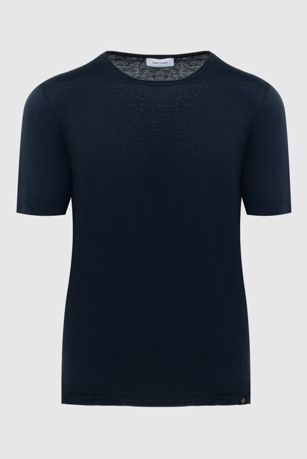 Gran Sasso summer t-shirt made of natural linen in ink color 172075 - photo 1