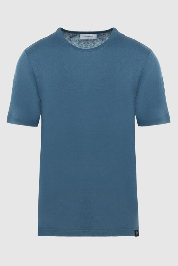 Gran Sasso t-shirt made of natural linen in a muted shade of blue 172084 - photo 1