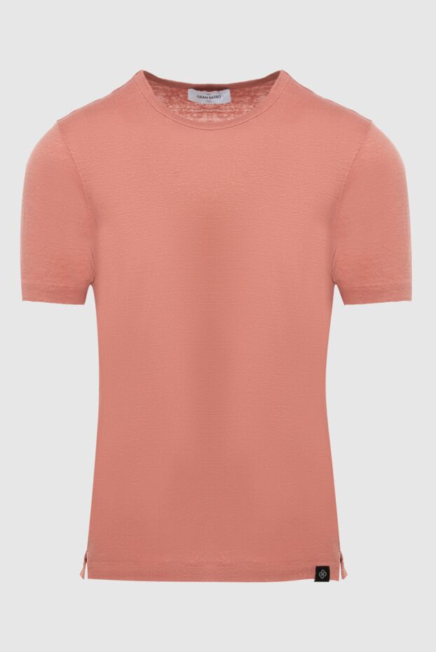 Gran Sasso linen orange t-shirt for men 172087 - photo 1