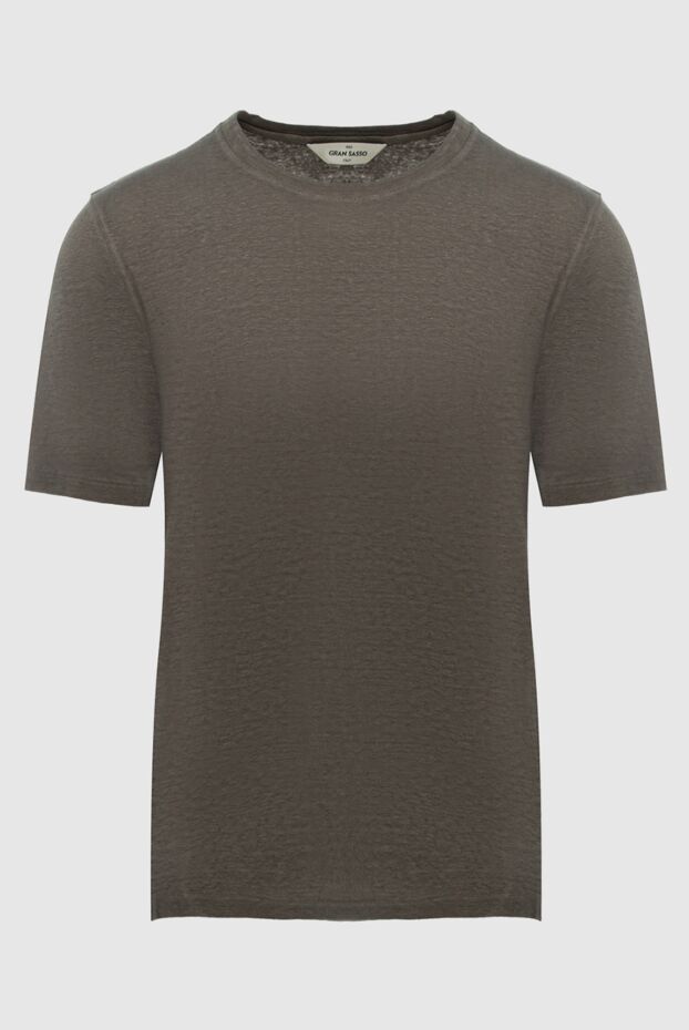 Gran Sasso linen beige t-shirt for men 172088 - photo 1