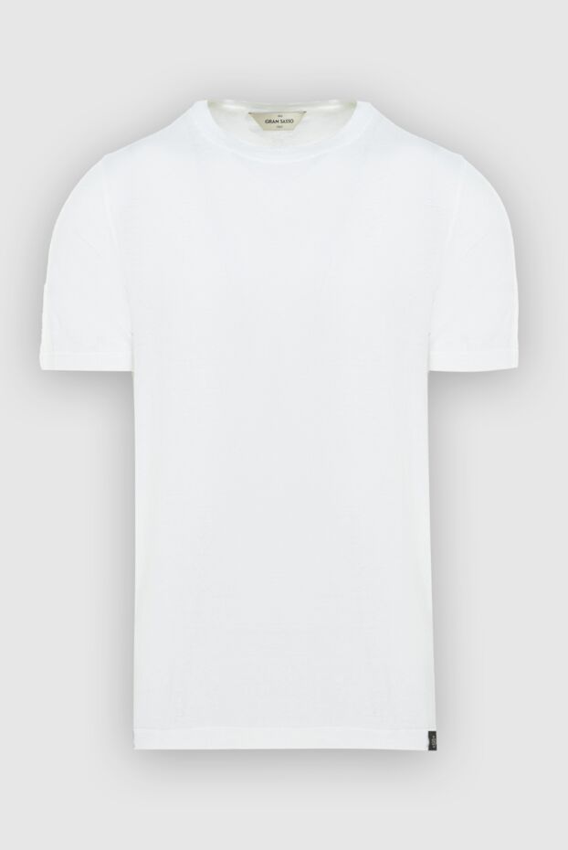 Gran Sasso white linen t-shirt for men 172089 - photo 1