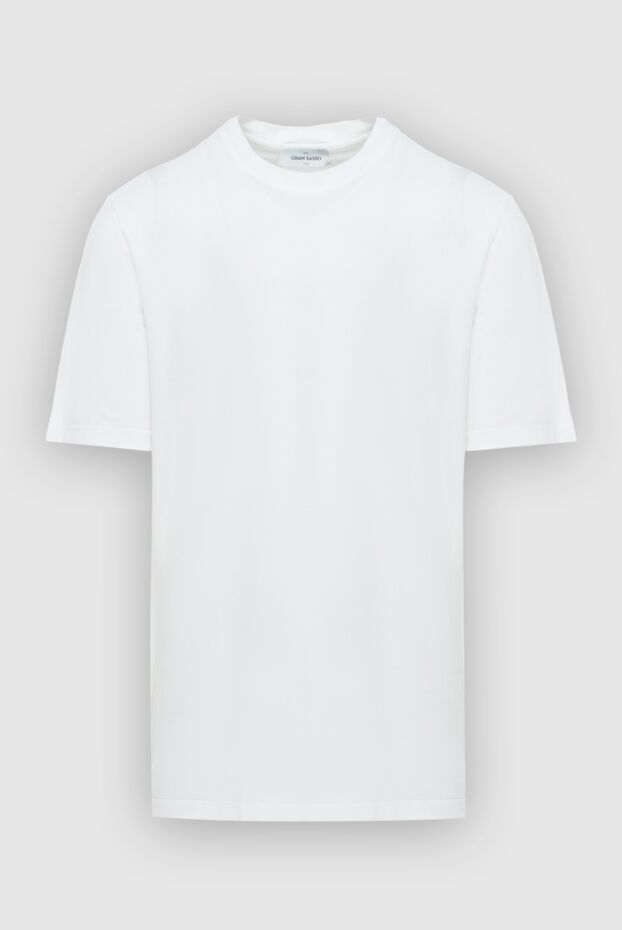 Gran Sasso cotton white t-shirt for men 172107 - photo 1