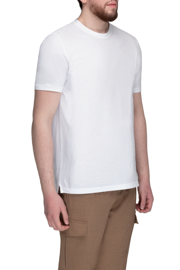 Gran Sasso cotton white t-shirt for men 172107 - photo 3