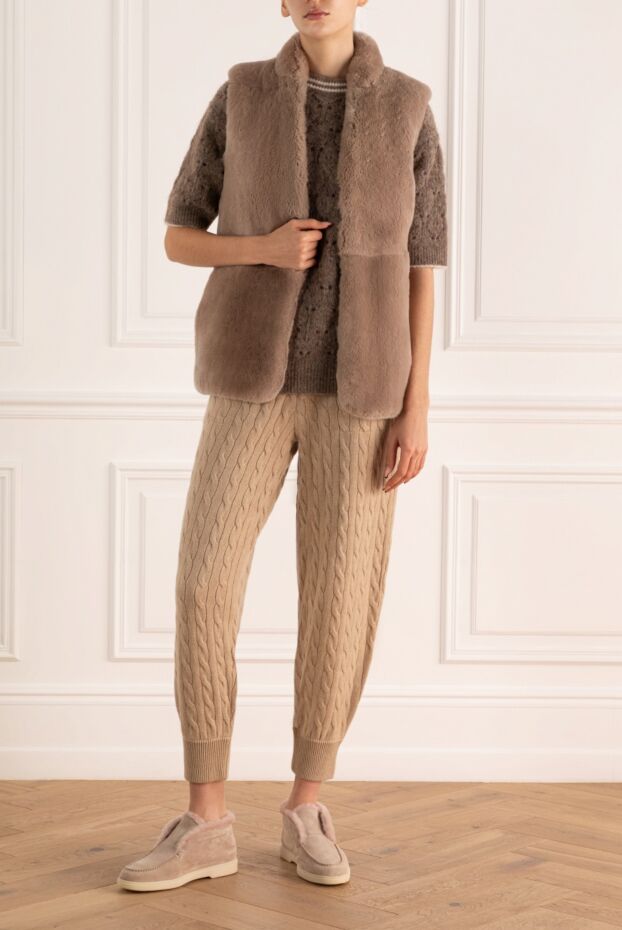 Peserico women's vest made of natural fur and leather
 172132 - photo 2
