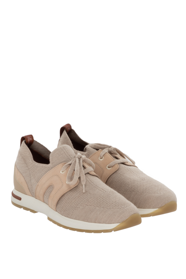 Loro Piana әйелдерге арналған кроссовкалар 360 lp lady flexy walk тоқыма жүннен жасалған бежевый 172209 - фото 3