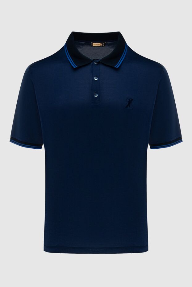 Zilli blue polo shirt with contrast trim men's 172272 - photo 1