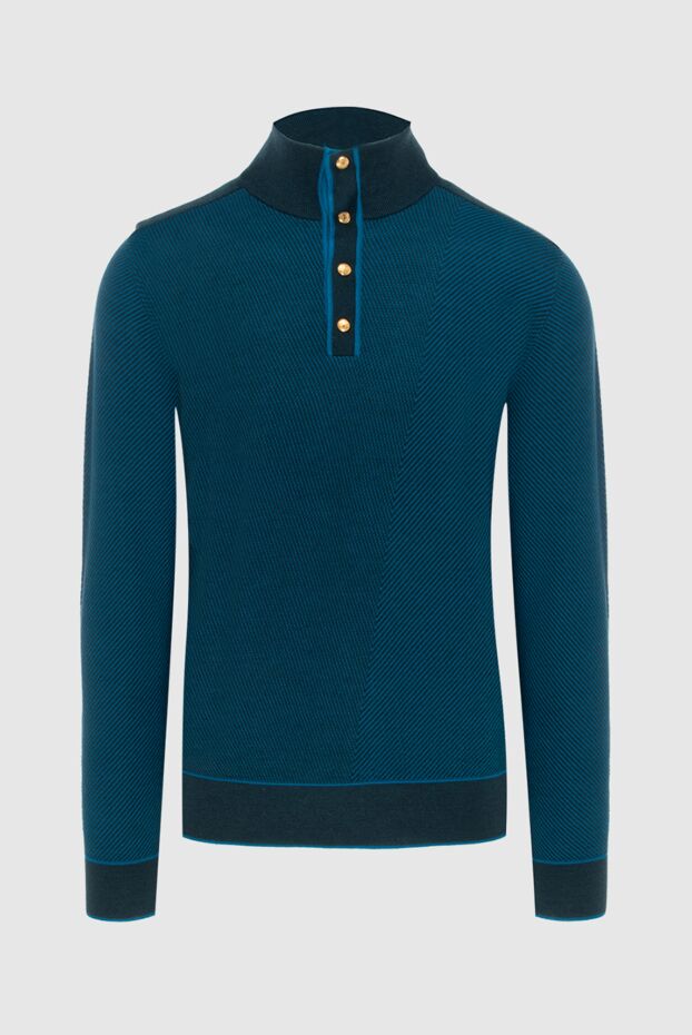 Stefano Ricci cashmere and silk troyer with contrast button placket 172317 - photo 1