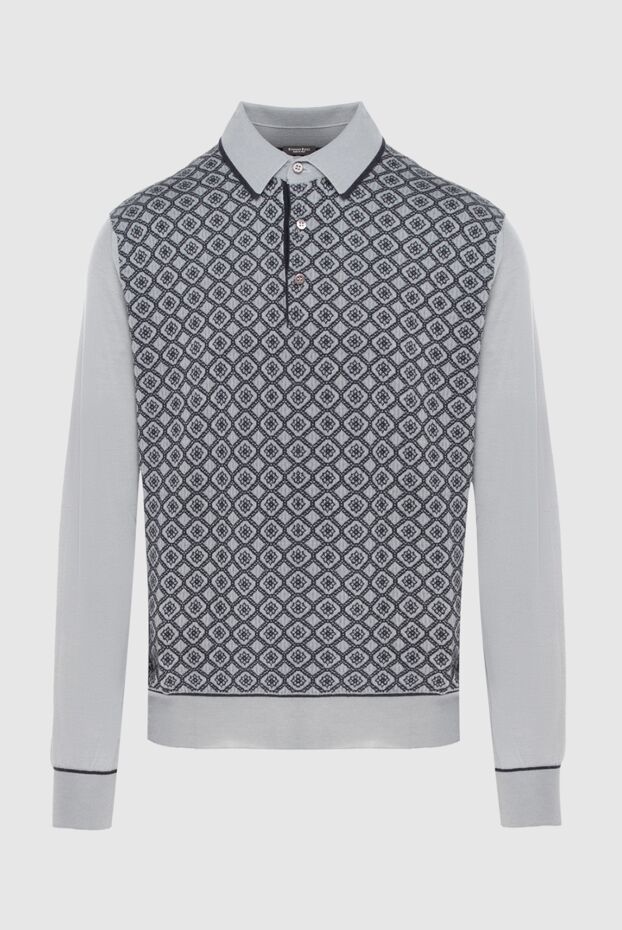 Stefano Ricci long-sleeve polo shirt in gray and black with a pattern
172331 - photo 1