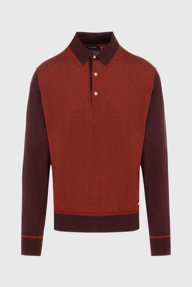 Stefano Ricci two-tone long-sleeve polo shirt in silk and cashmere with a contrasting textured insert
172344 - photo 1