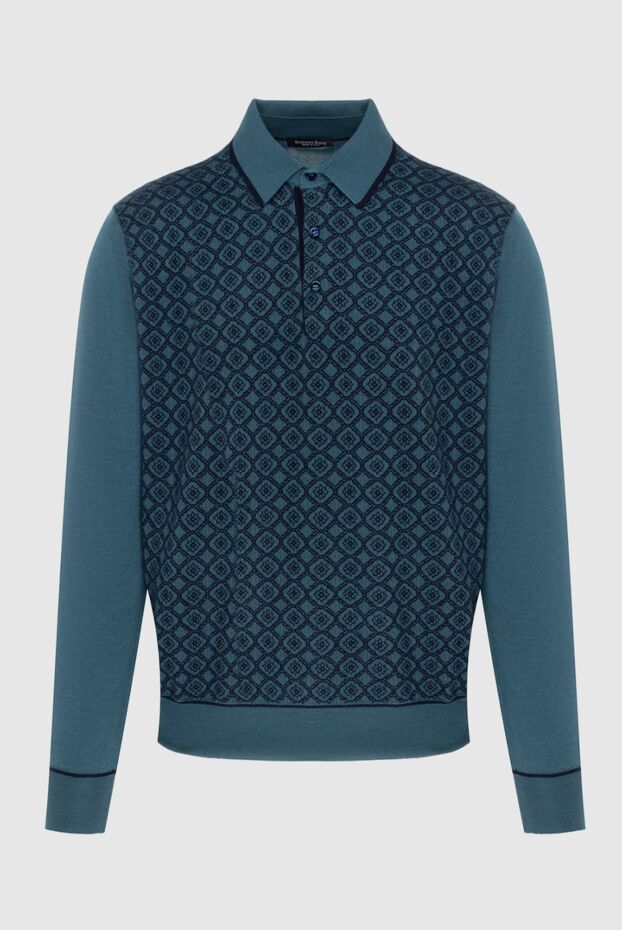 Stefano Ricci long-sleeved silk and cashmere knit polo shirt with a contrasting diamond pattern.
172347 - photo 1