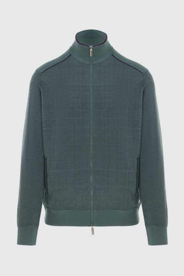 Stefano Ricci cardigan for men made of cashmere and silk green 172350 - photo 1