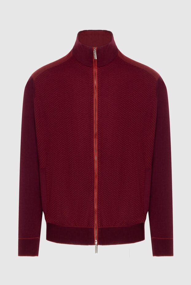 Stefano Ricci burgundy herringbone zippered cardigan
172351 - photo 1