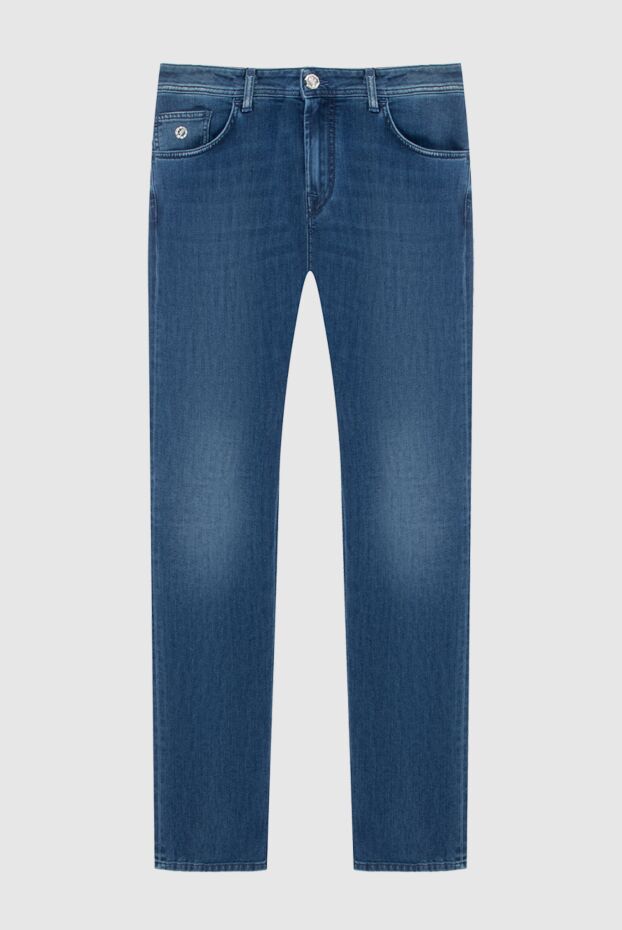 Stefano Ricci men's blue jeans with eagle embroidery accent 172390 - photo 1
