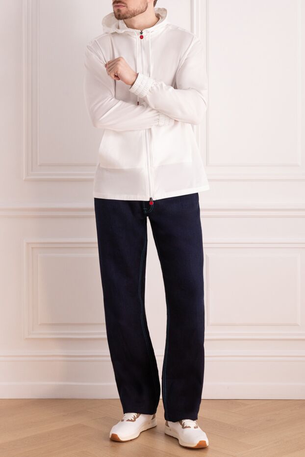 Stefano Ricci dark blue jeans with contrasting turquoise stitching
 172394 - photo 2