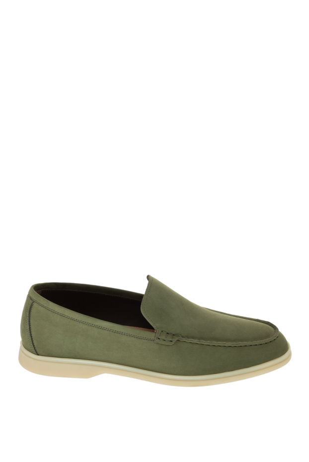 Cesare di Napoli лоферы из нубука оливкового цвета в стиле smart casual
172412 - фото 1