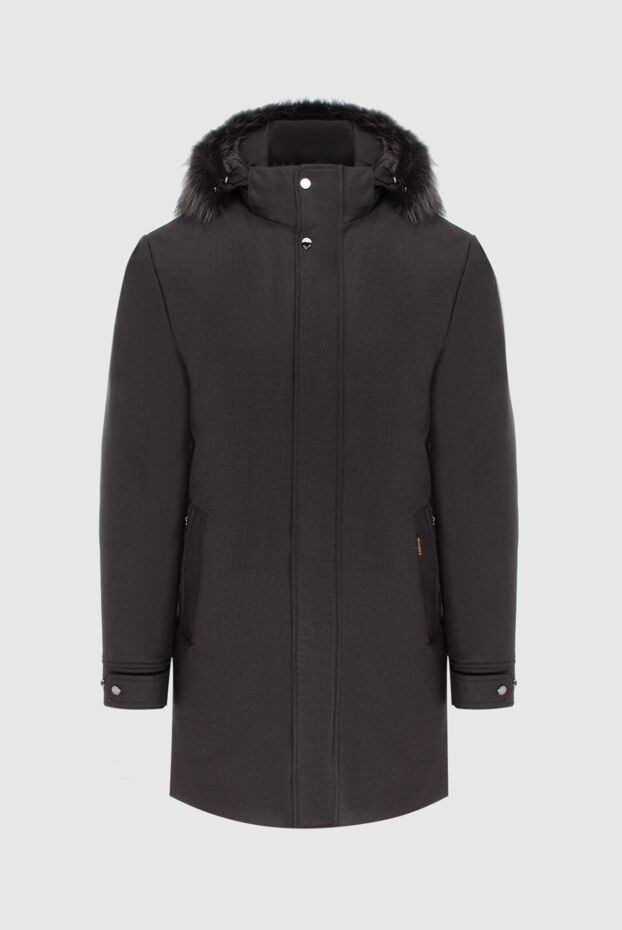 Moorer down jacket for men made of wool and cashmere brown 172515 - photo 1