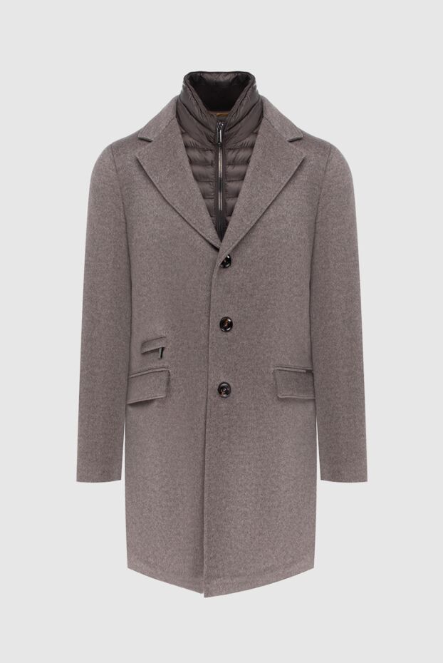 Moorer brown wool and cashmere coat for men 172516 - photo 1