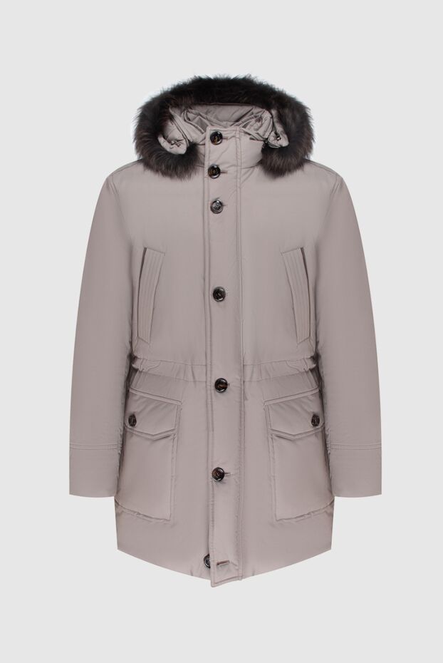 Moorer men's beige parka down jacket with an inner detachable vest 172523 - photo 1