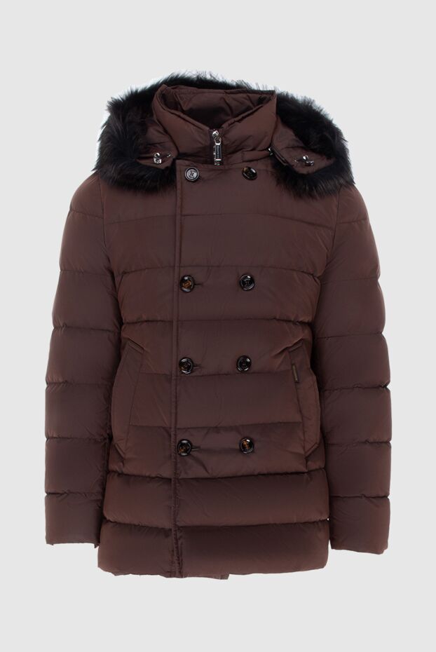 Moorer down jacket for men made of polyamide brown 172526 - photo 1