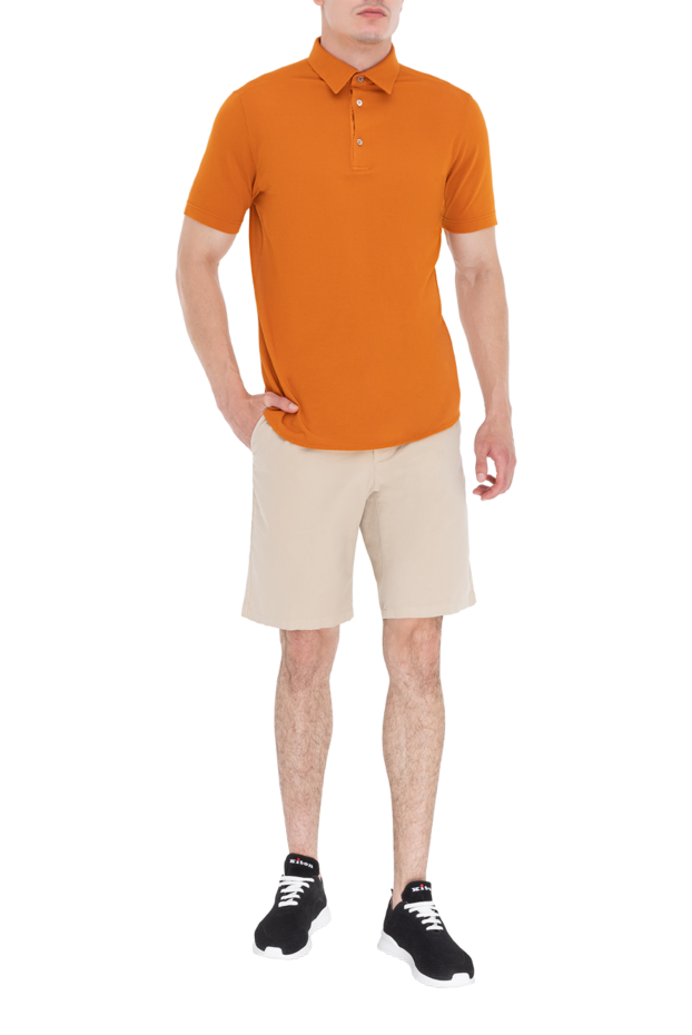 Loro Piana orange cotton polo for men 172562 - photo 2