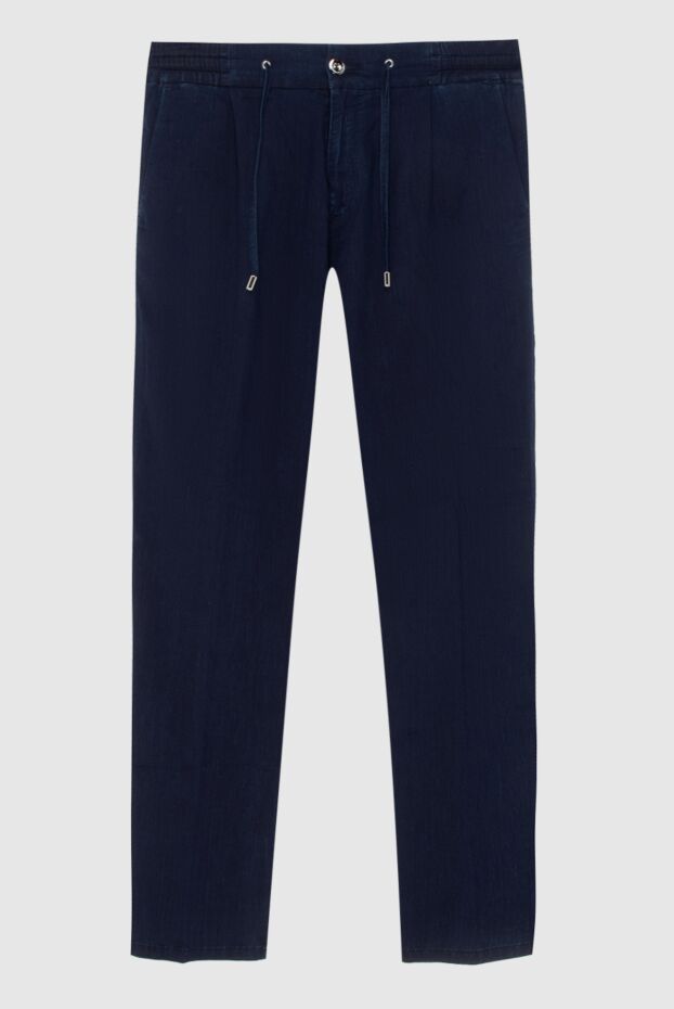 Scissor Scriptor dark blue jeans with button and drawstring men's 172751 - photo 1