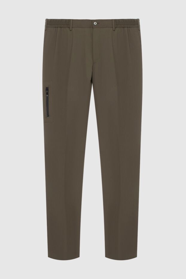 PT01 (Pantaloni Torino) men's green polyester and wool pants 172775 - photo 1