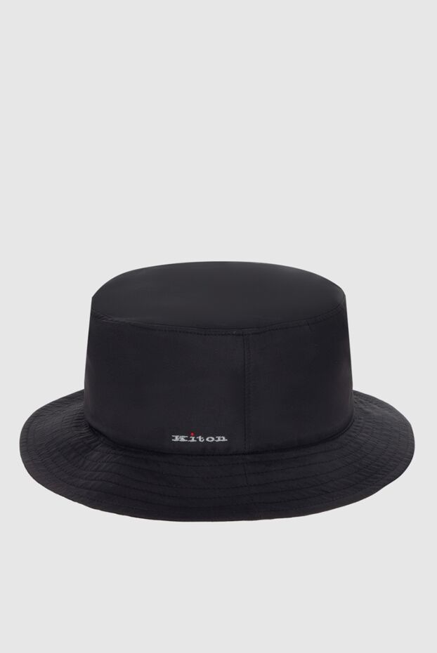 Kiton панама темно-синяя с маленьким элементом вышитым логотипом мужская 172846 - фото 1