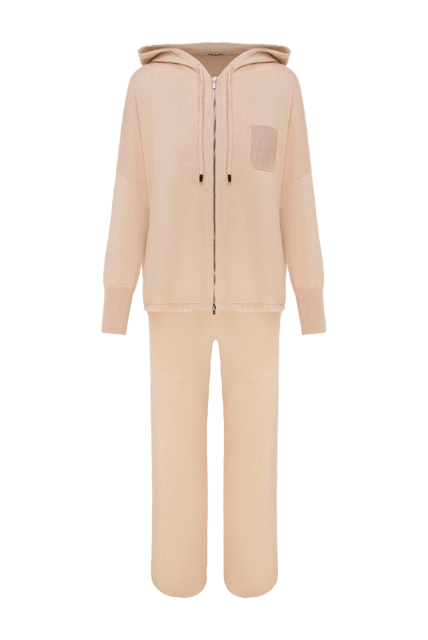 Peserico beige suit with hood and straight trousers 172880 - photo 1
