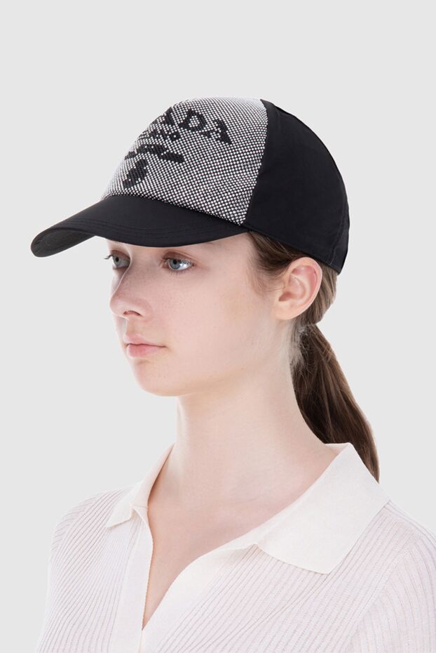 Prada ре-нейлон қара түсті әйелдер қалпақшасы 172905 - фото 2