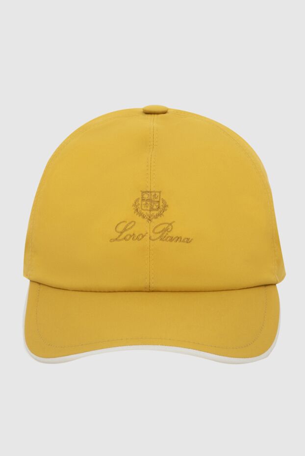 Loro Piana кепка ярко-желтая с вышитым логотипом мужская 172989 - фото 1