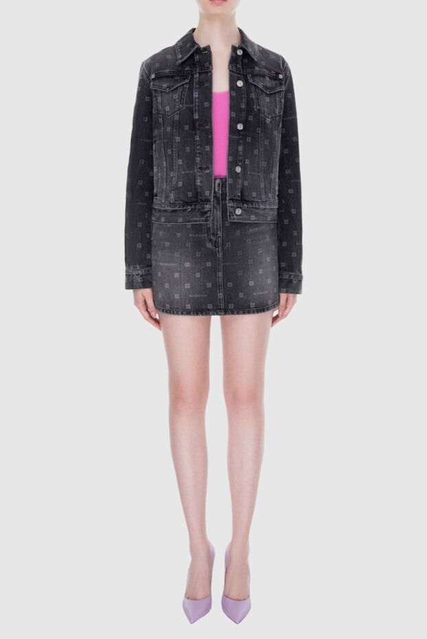 Givenchy costume with a skirt made of cotton gray for women 173078 - photo 2