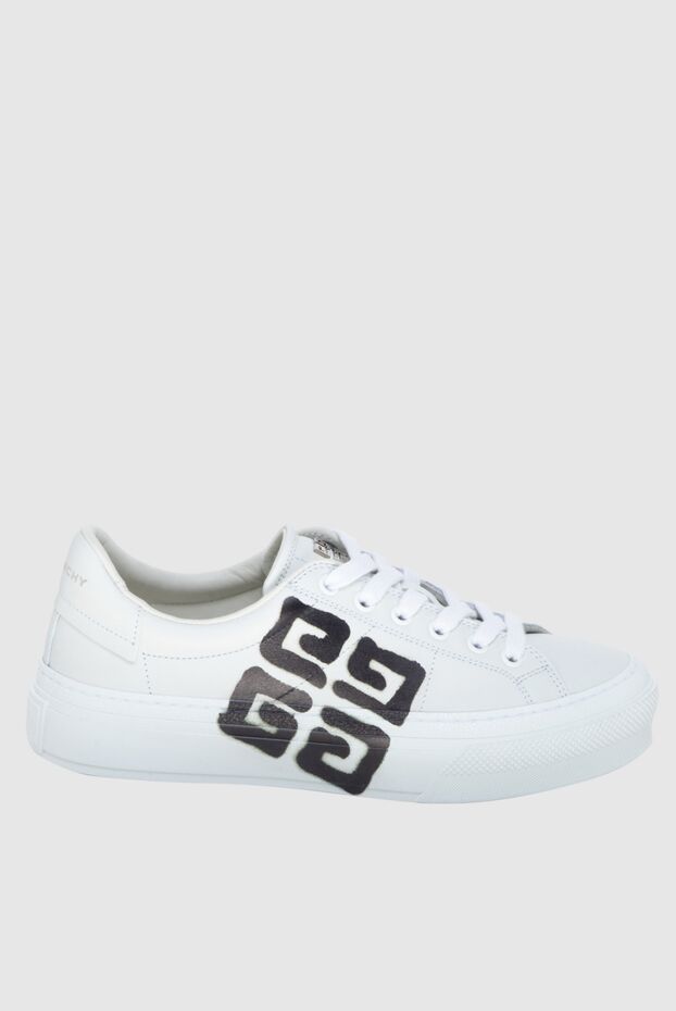 Givenchy leather sneakers with a contrasting pattern on the side and tight lacing 173081 - photo 1