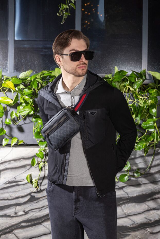Prada hoodie for men made of cotton and elastane black 173160 - photo 2