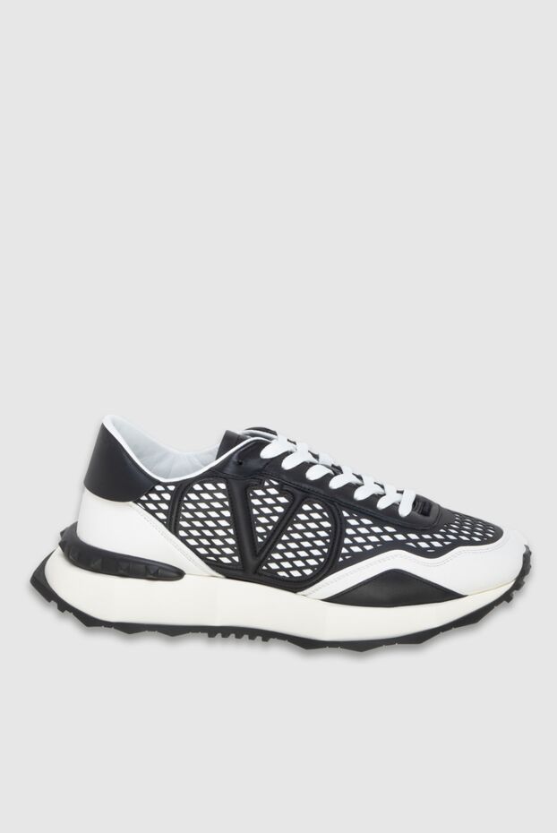 Valentino men's white sneakers with contrast mesh and embossed logo
173167 - photo 1