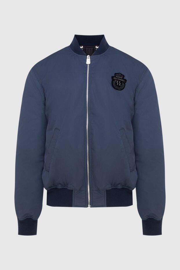 Billionaire blue bomber jacket with a logo patch men's 173226 - photo 1