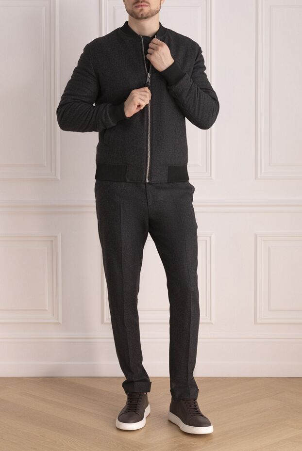 Billionaire sports suit for men made of wool, polyester and elastane gray 173275 - photo 2