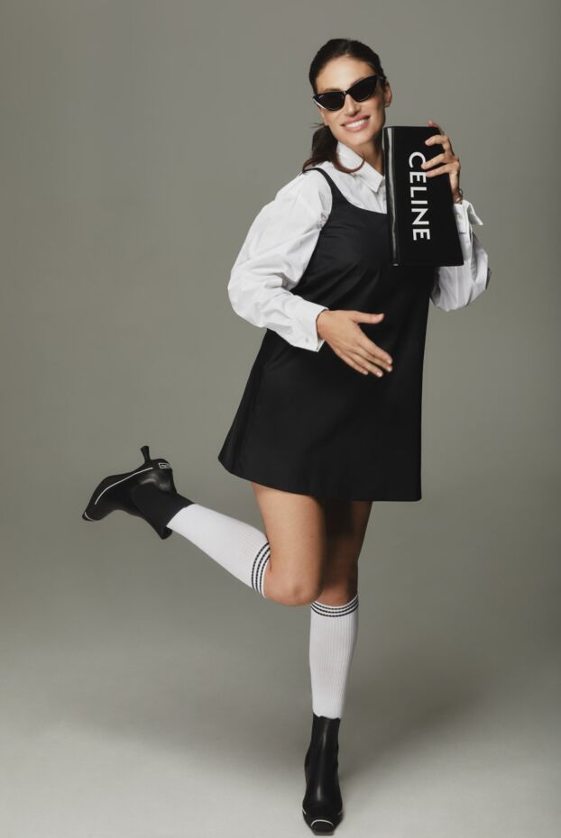 Dior women's black leather boots with white stripes and a logo 173317 - photo 2