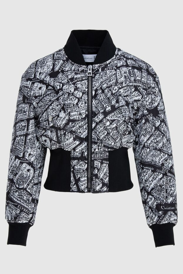 Dior әйелдерге арналған қара және ақ бомбардир курткасы 173335 - фото 1